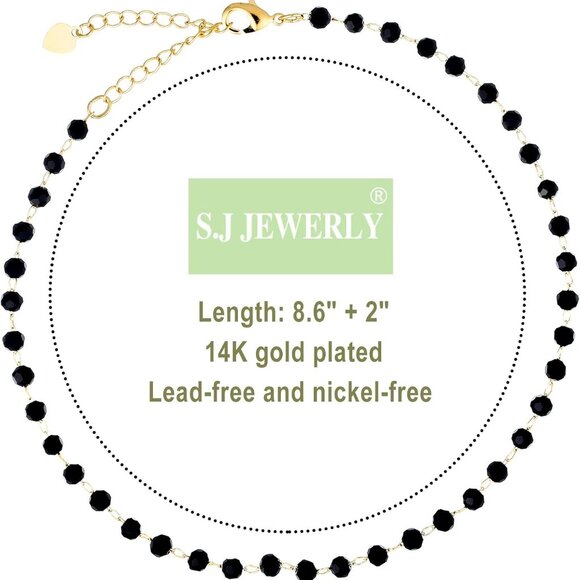 Friendship Gift Handmade Dainty Anklet 14K Gold Plated/Silver Plated Star Lucky - Picture 6 of 8